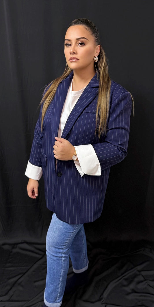 Blazer Oversize Bleu
